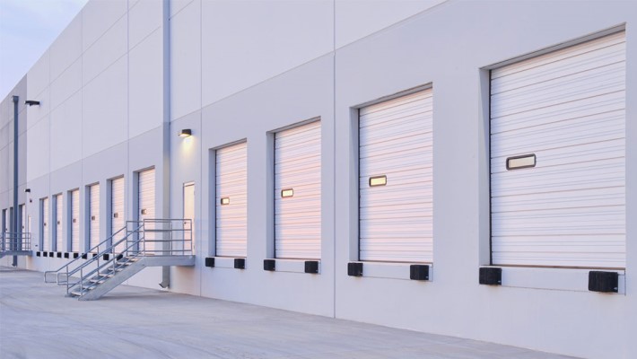 Self storage facility exterior