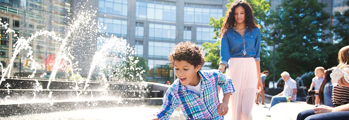 Children playing in the ground