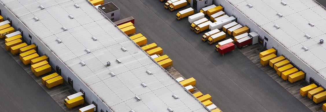 truck parking at warehouse